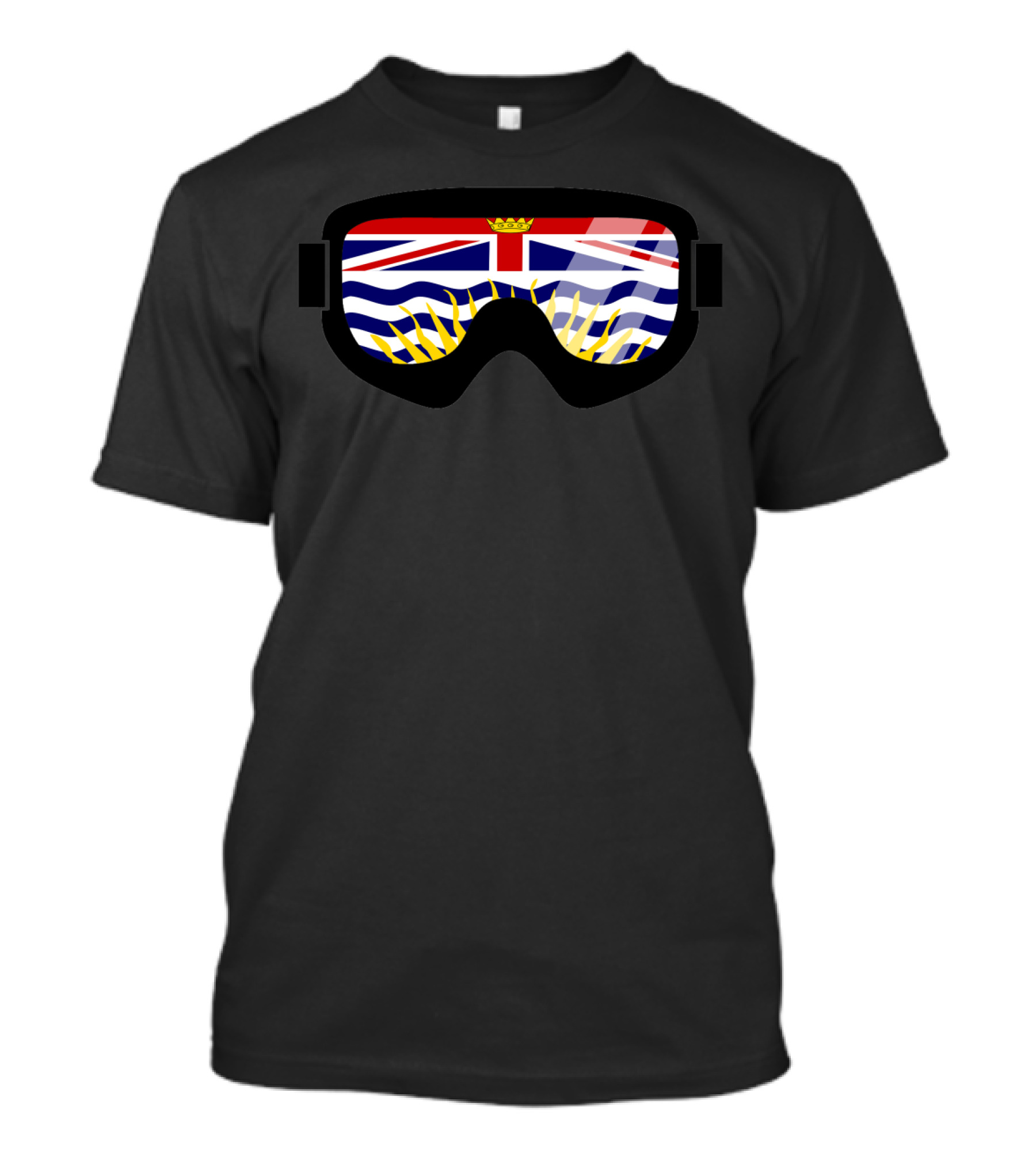BC Flag Pattern Goggles Design By DopeyArt T-Shirt