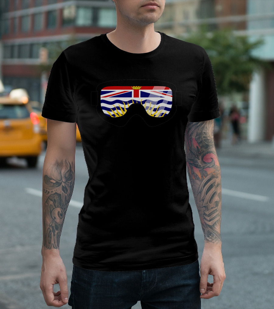 BC Flag Pattern Goggles Design By DopeyArt T-Shirt
