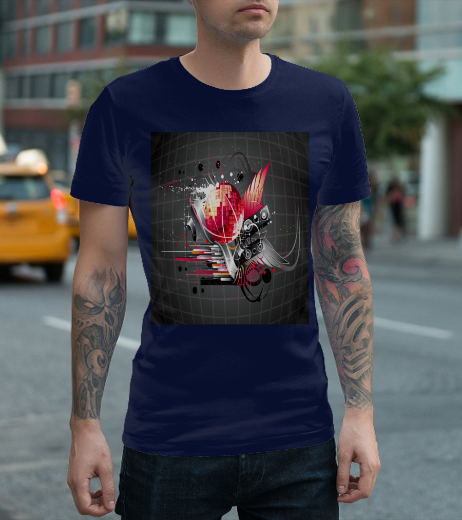 Disco Dance Love With Vibrant Speaker Elements T-Shirt