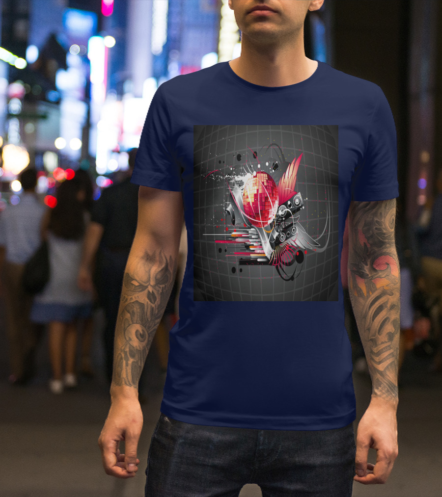 Disco Dance Love With Vibrant Speaker Elements T-Shirt