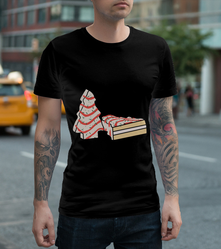 Tis The Season Christmas Tree Cake Slice T-Shirt