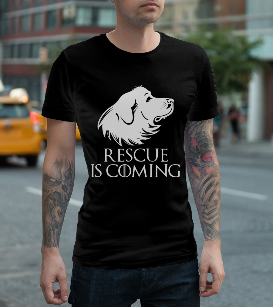 Game of Thrones Rescue is Coming Dog-Themed T-Shirt