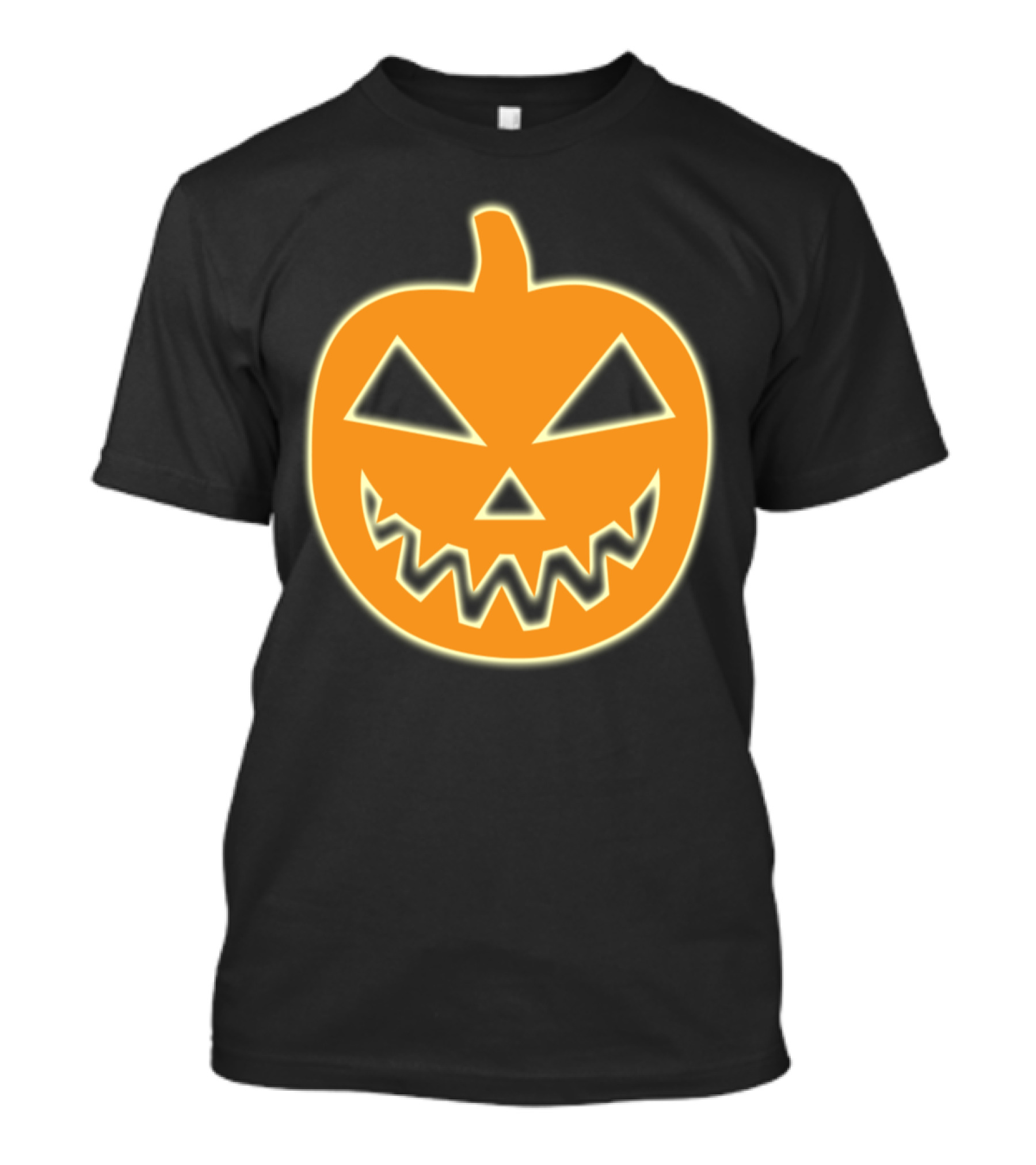 Pumpkin Scary Halloween Face Horror American Holiday T-Shirt