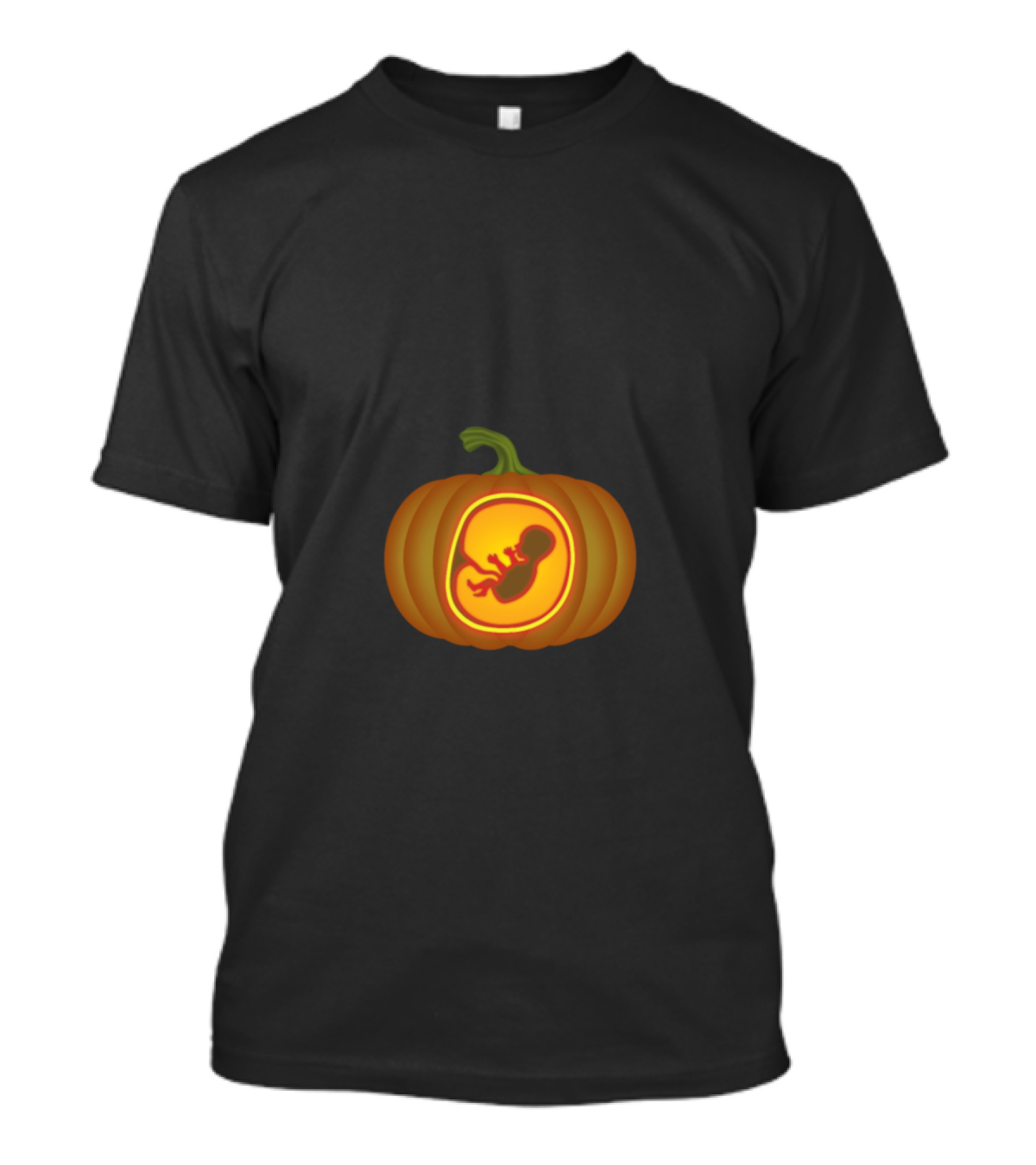 Pumpkin Pregnancy Maternity Expecting Baby Halloween T-Shirt