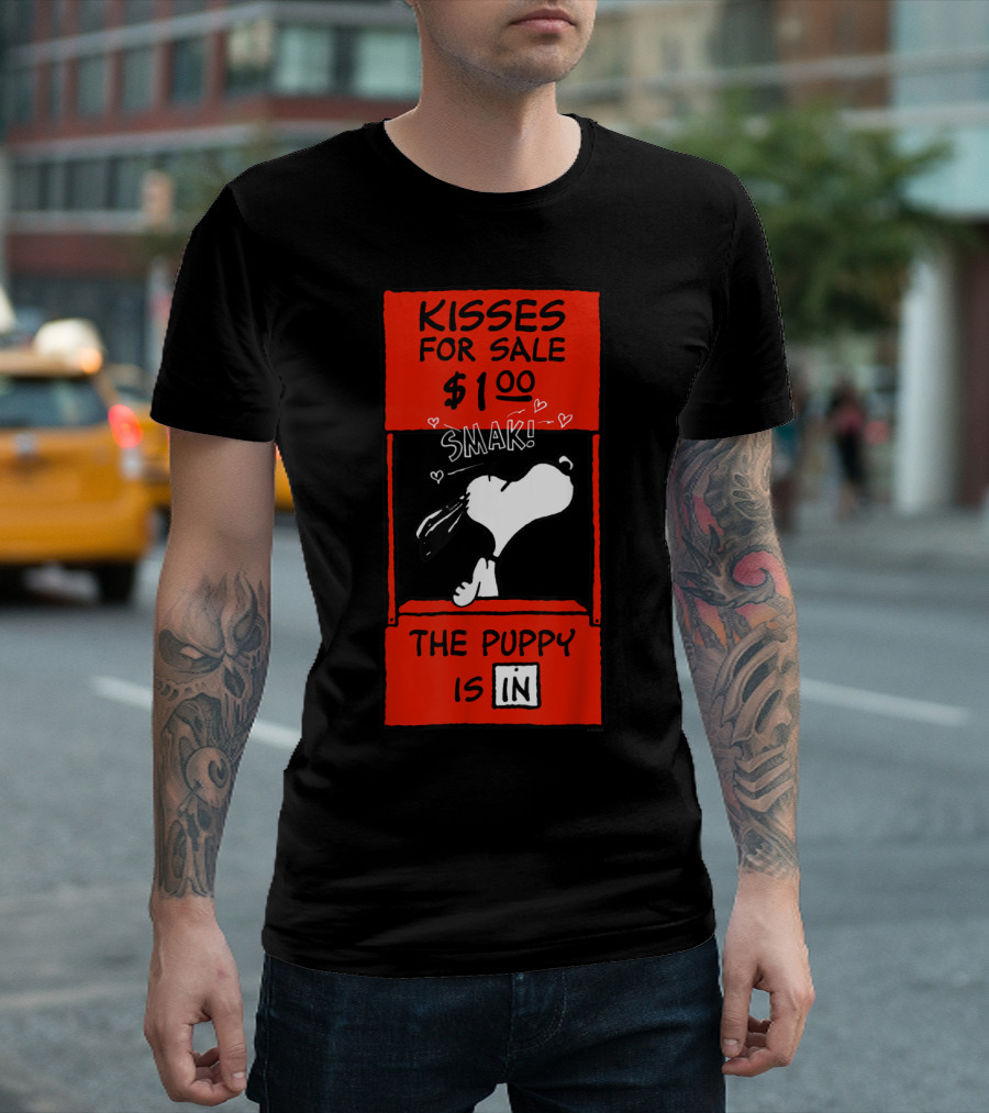 Kisses for Sale Snoopy Smak Valentines Puppy Is In T-Shirt