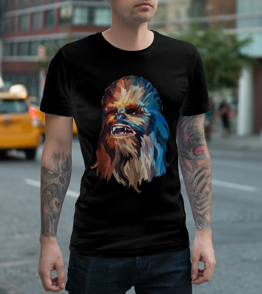 Star Wars Chewbacca Wookiee Character Colorful T-Shirt