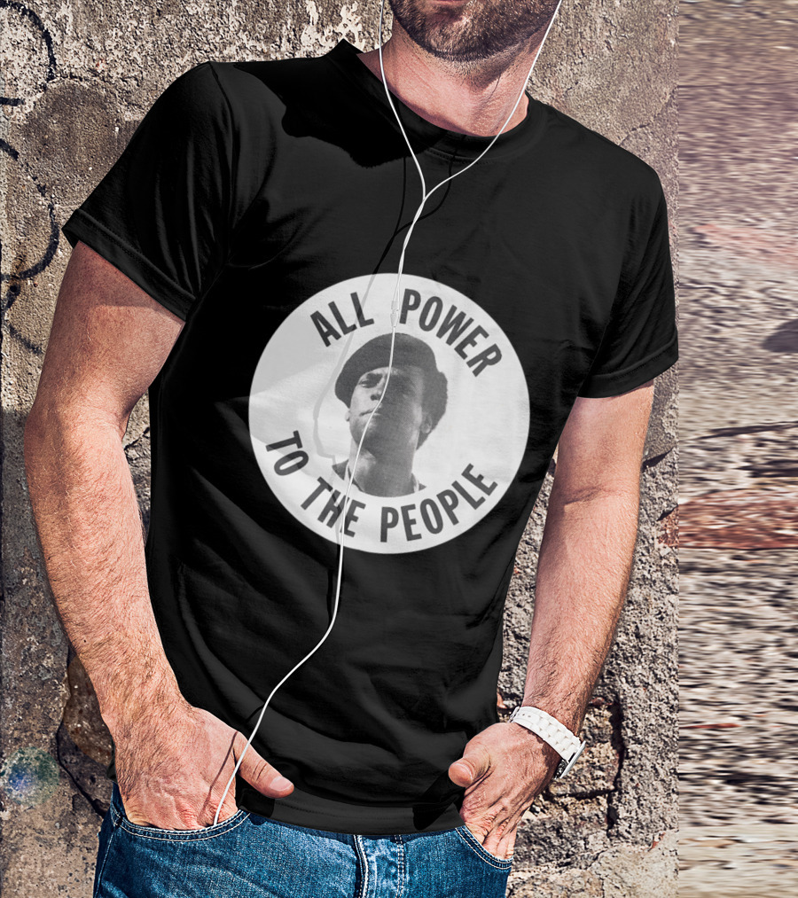 All Power To The People Huey Newton Image T-Shirt