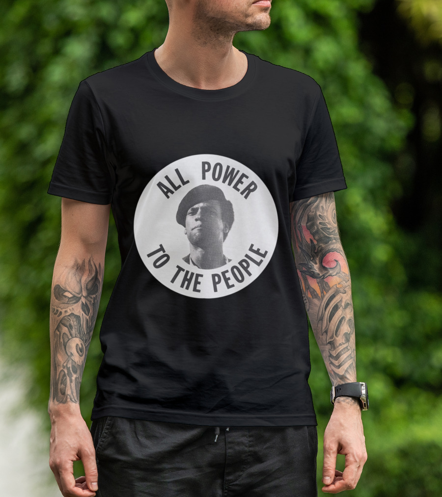All Power To The People Huey Newton Image T-Shirt