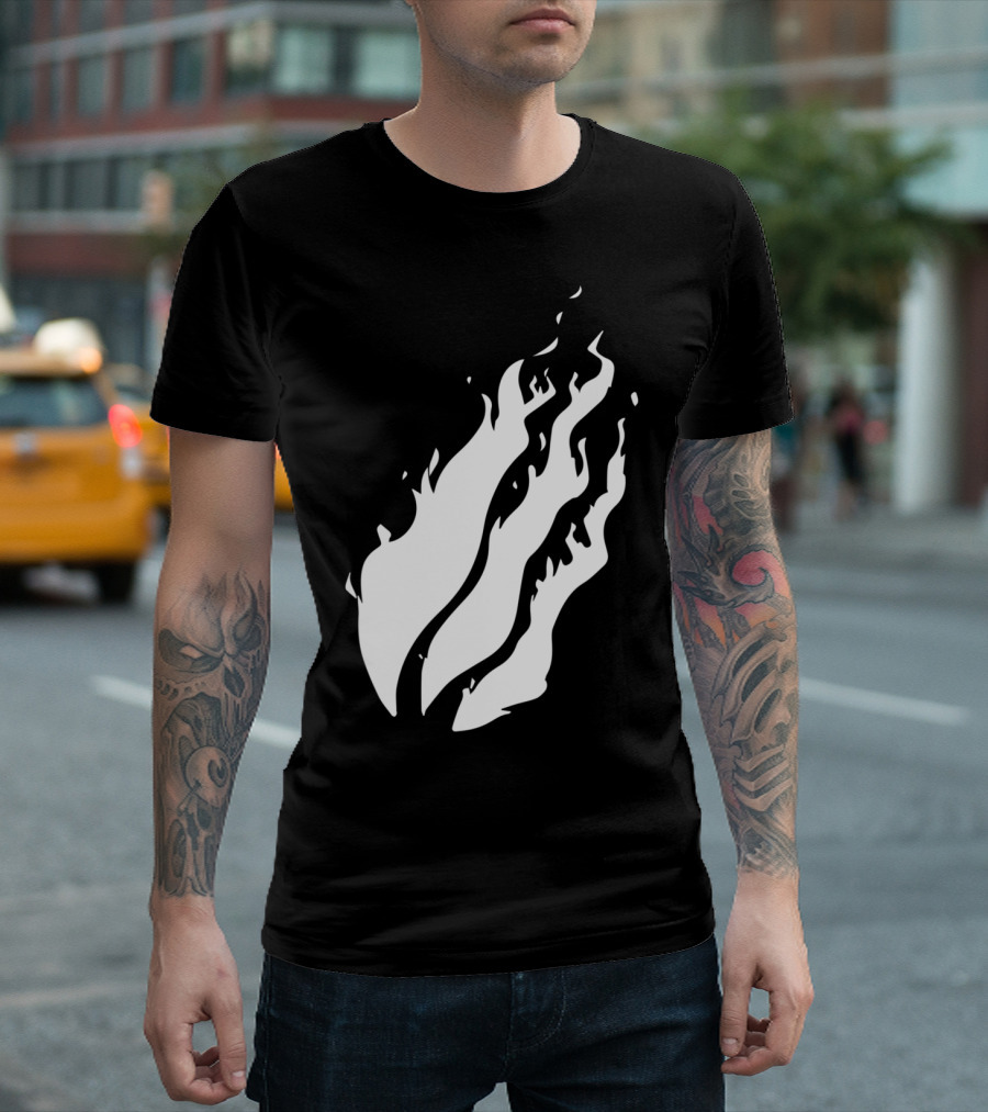Fire Nation Video Gamer Flaming Soft Rainbow T-Shirt