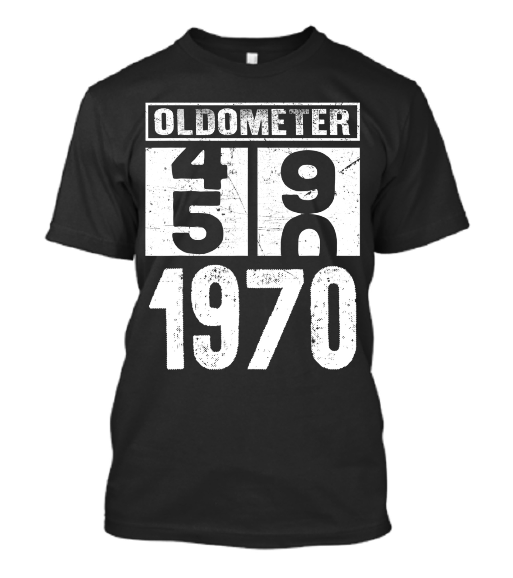 Oldometer 49 50 Born In 1970 Vintage Countdown T-Shirt