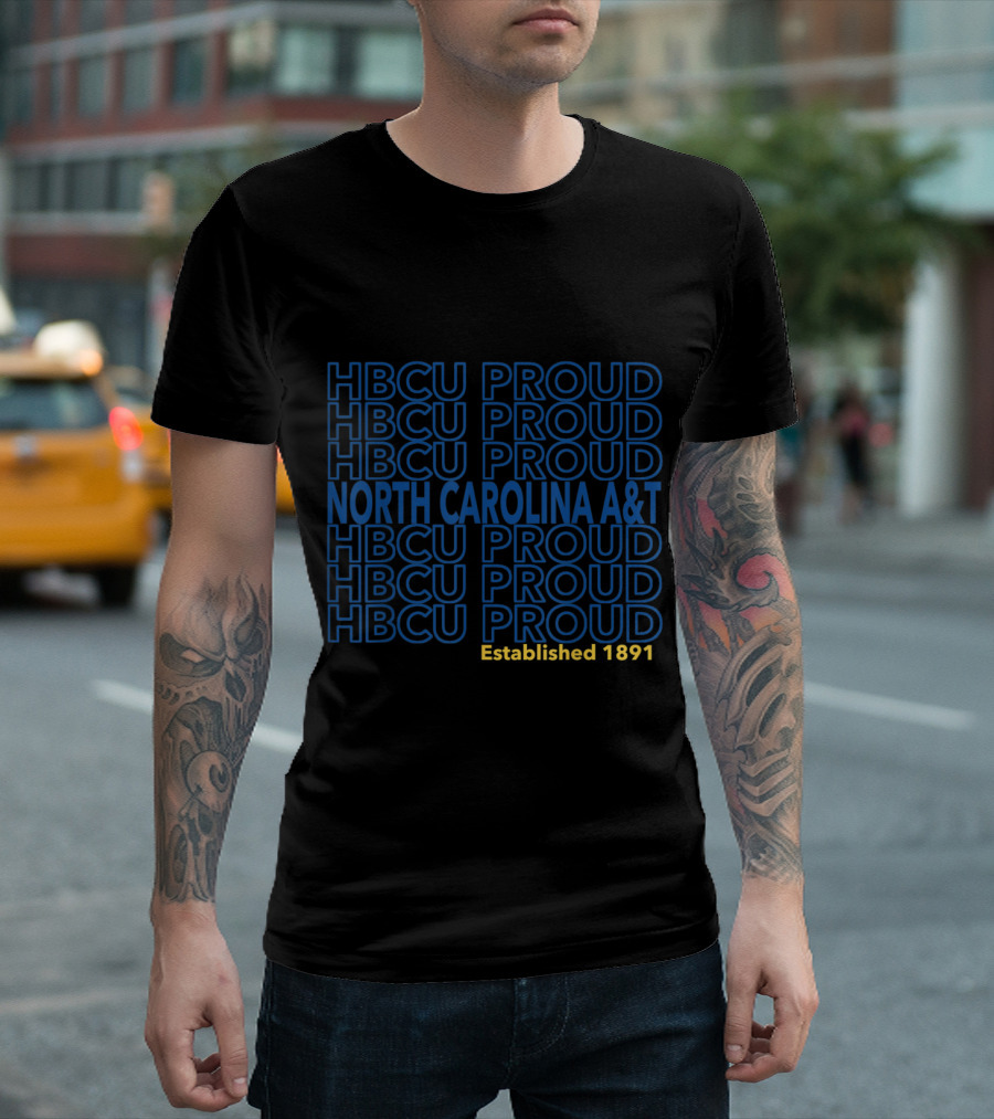 HBCU Proud North Carolina A&T Established 1891 T-Shirt