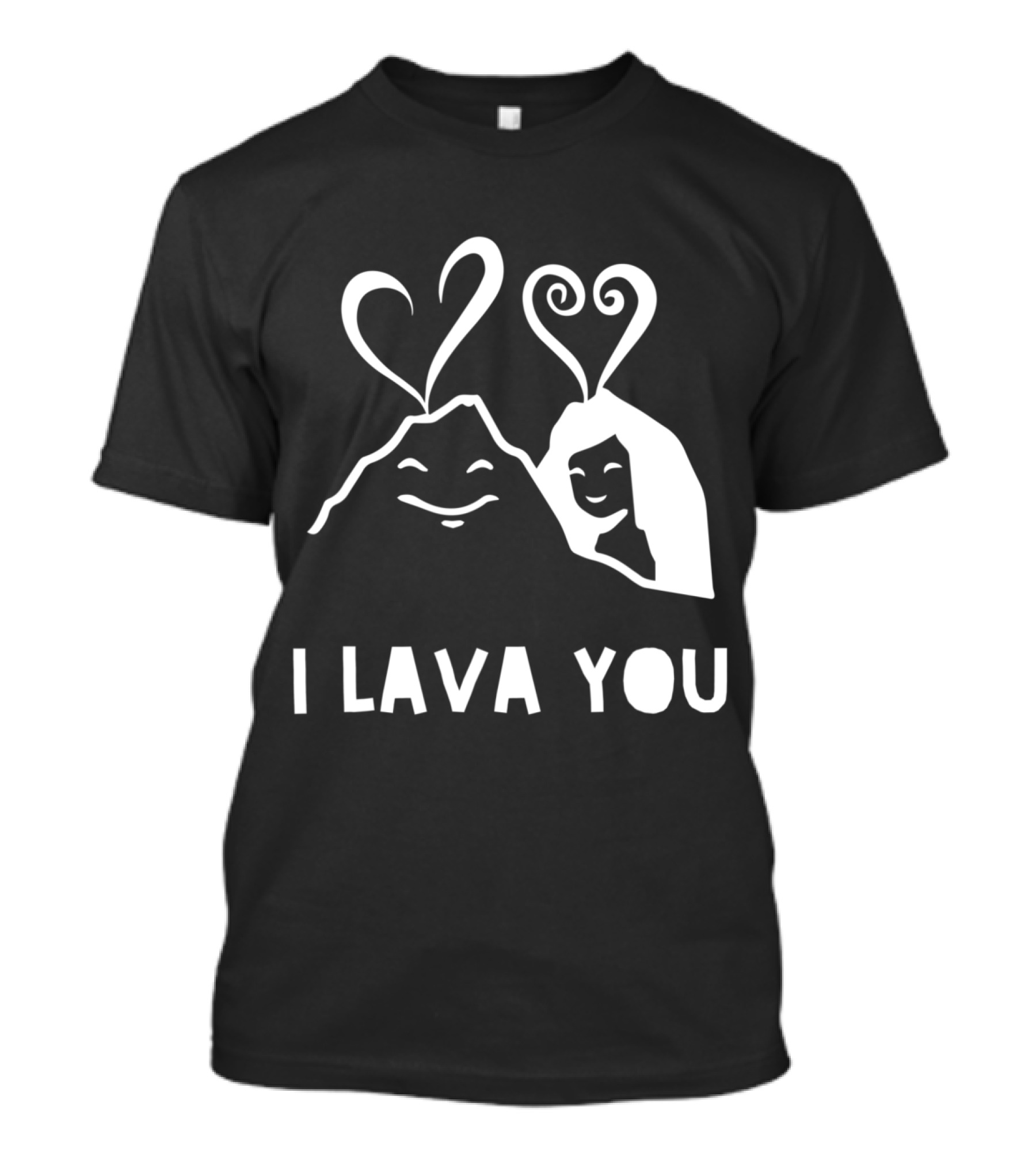 I Lava You Valentine's Day Anniversary Heart Volcano Duo T-Shirt