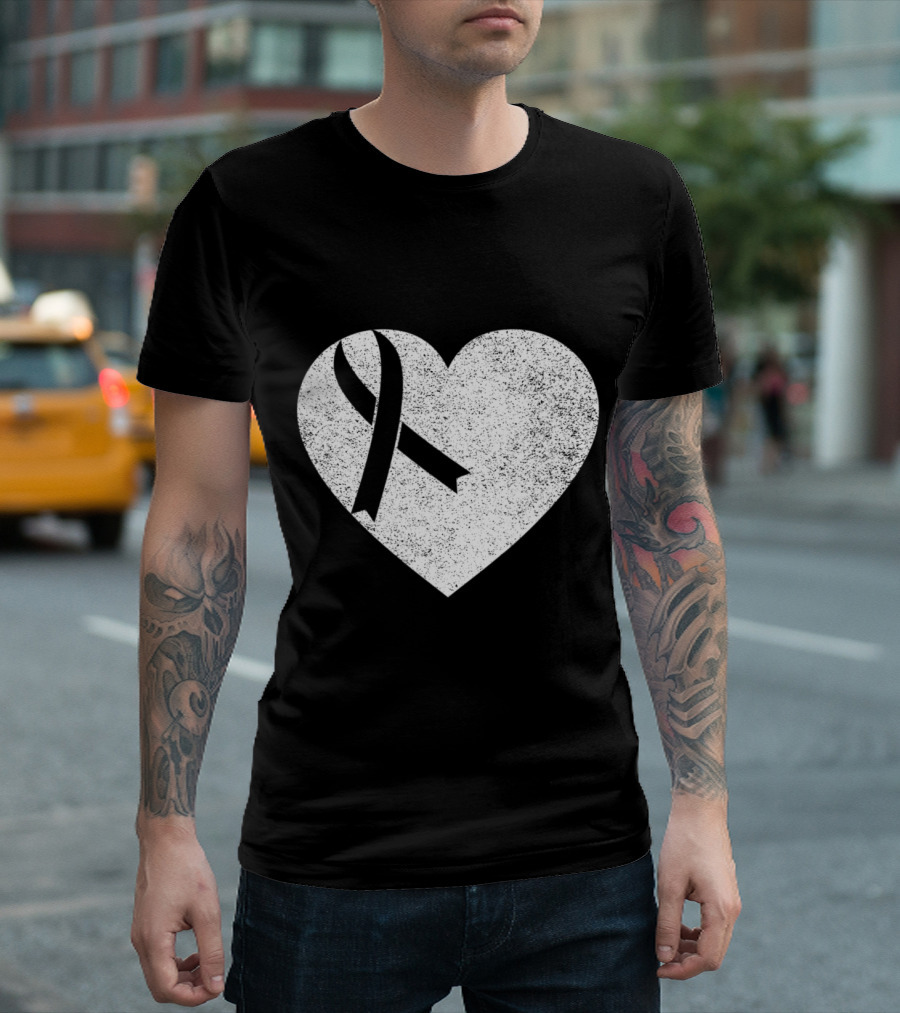 I Wear Red To Fight Heart Disease With Awareness Ribbon And Heart T-Shirt
