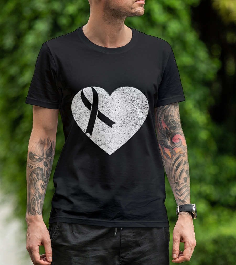 I Wear Red To Fight Heart Disease With Awareness Ribbon And Heart T-Shirt