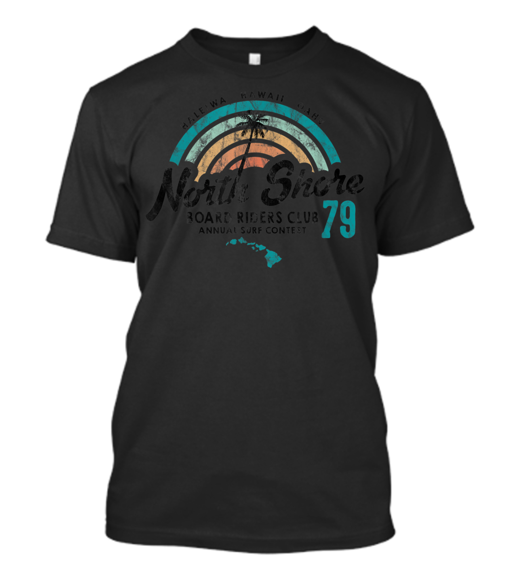 North Shore Hawaii Board Riders Club Haleiwa Surf Contest 79 T-Shirt