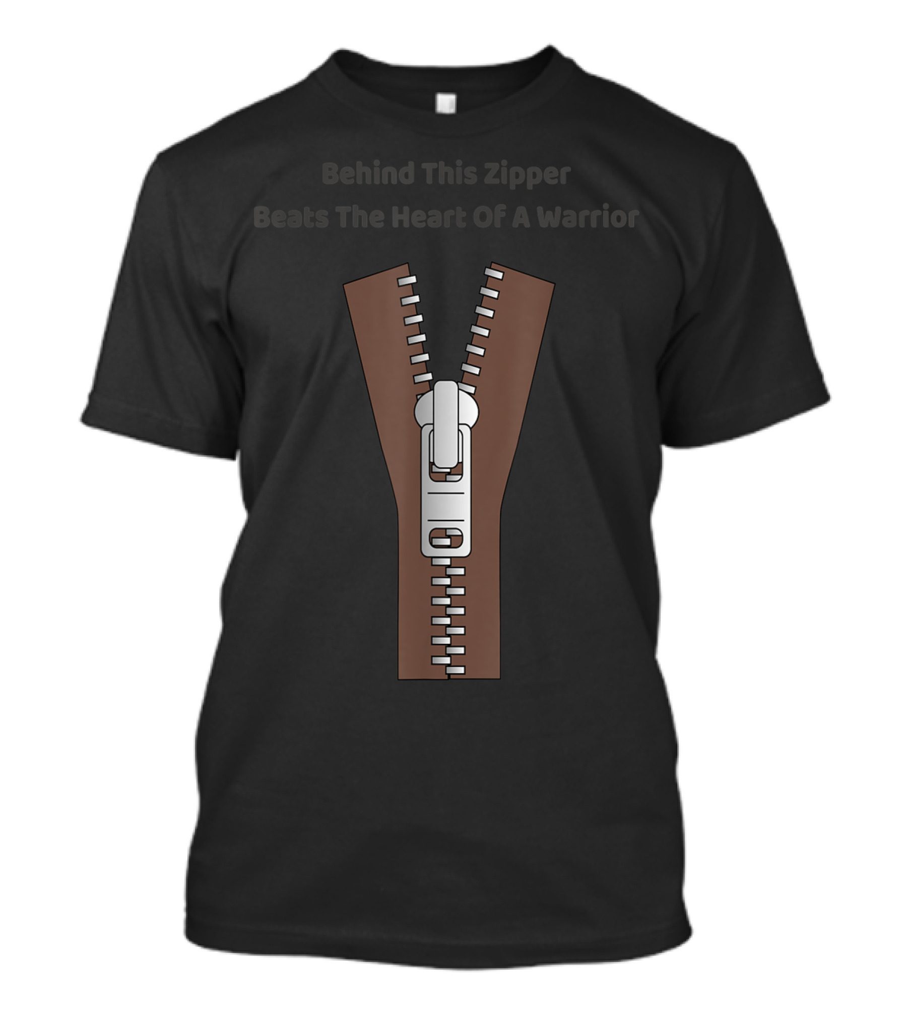 Behind This Zipper Beats The Heart Of A Warrior T-Shirt