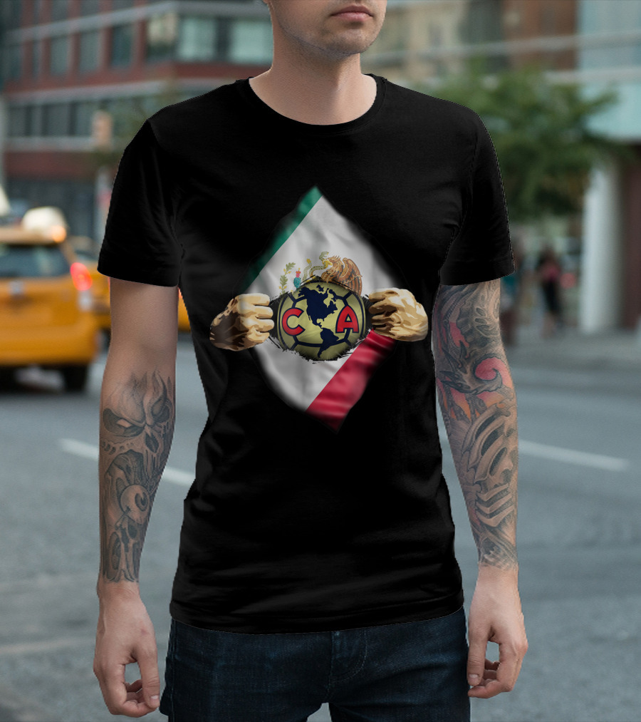 Club America Mexico Heartbeat Love Fan T-Shirt