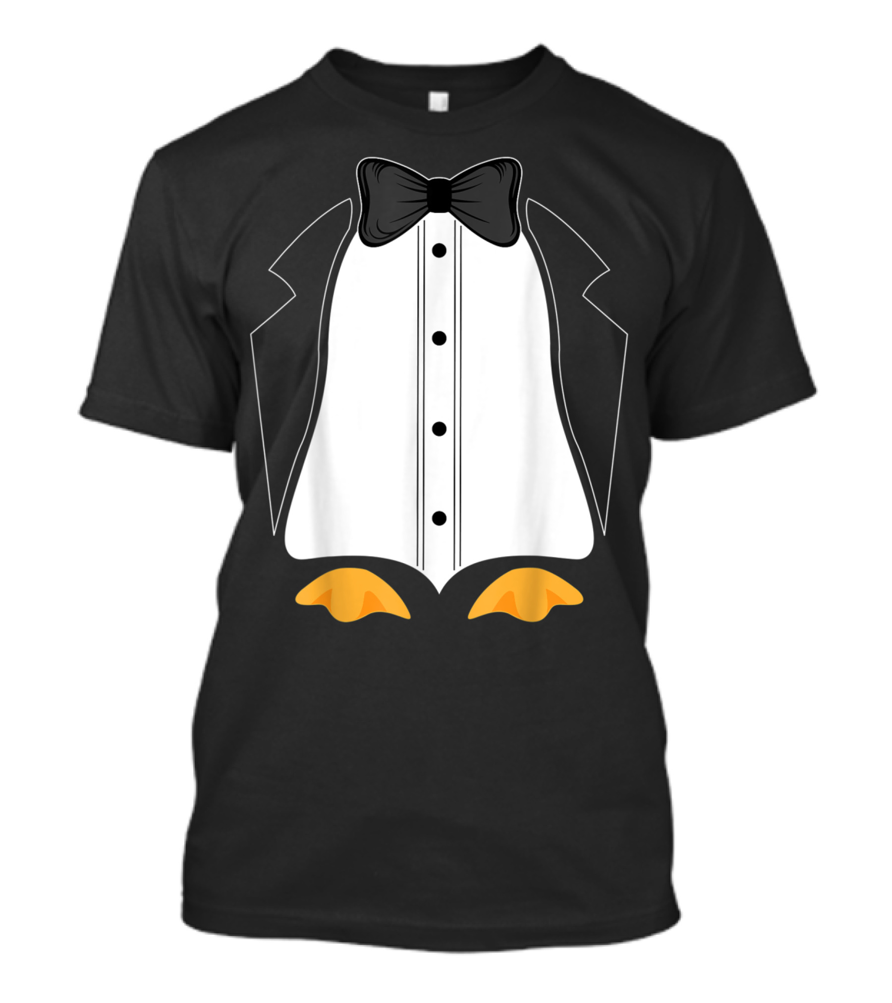 The Cute Club Penguin Tuxedo Bow Tie Penguin Feet T-Shirt