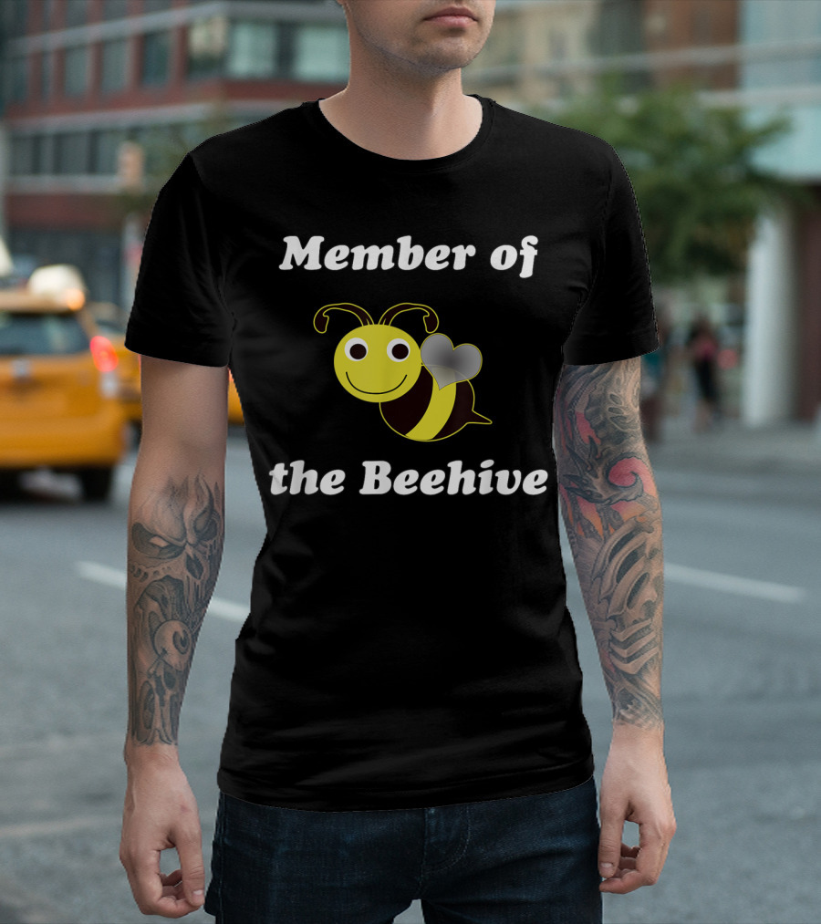 Member Of The Beehive Family Club With Smiling Bee T-Shirt
