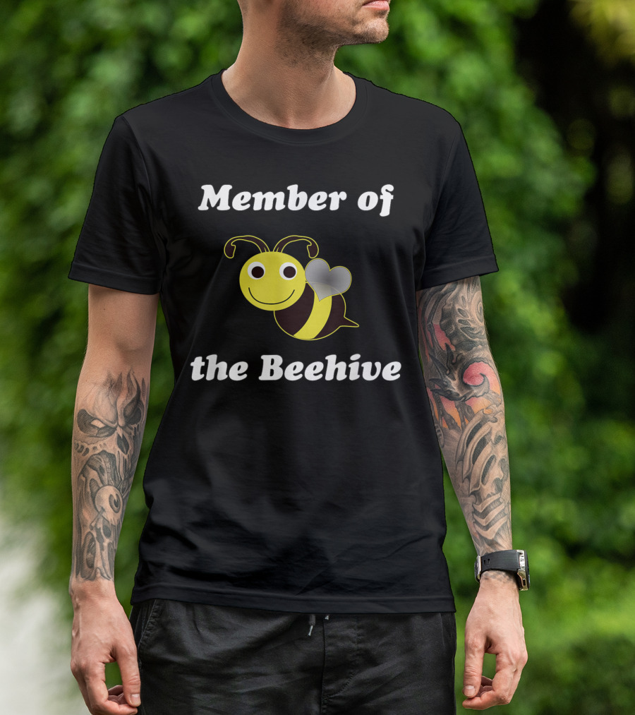 Member Of The Beehive Family Club With Smiling Bee T-Shirt