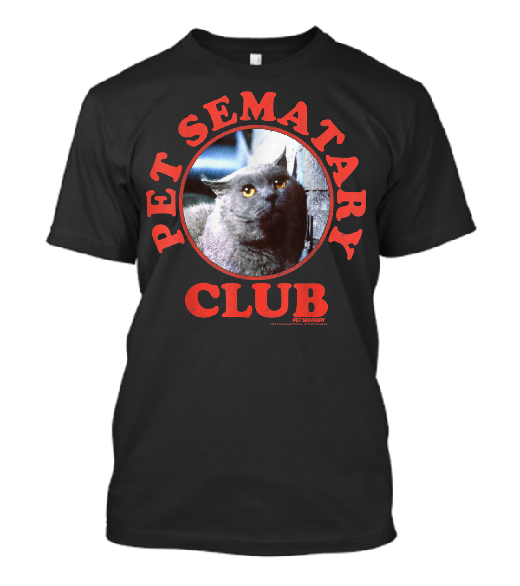 Pet Sematary Club Church Circle Cat Image T-Shirt