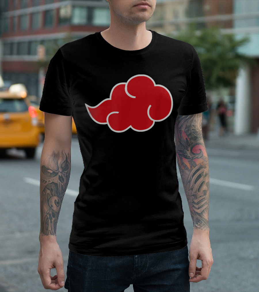 Red Cloud Akatsuki Ninja Group Fan Club Anime T-Shirt