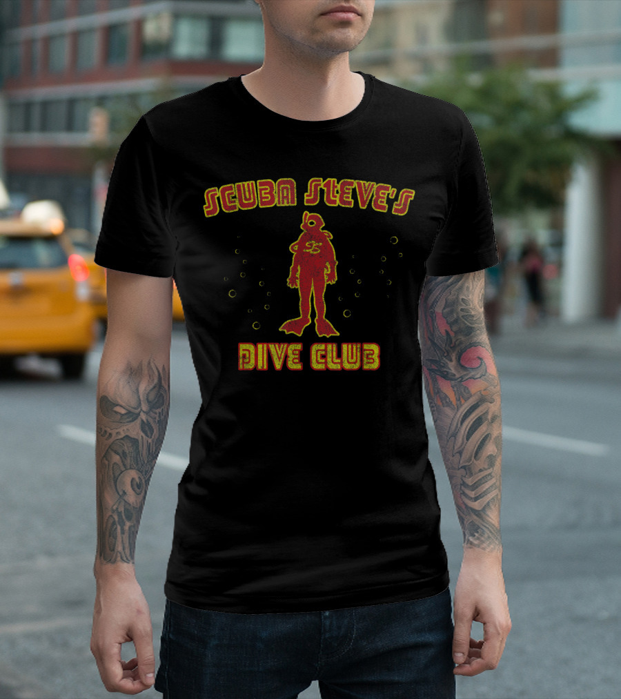 Scuba Steve's Dive Club Bubbles T-Shirt