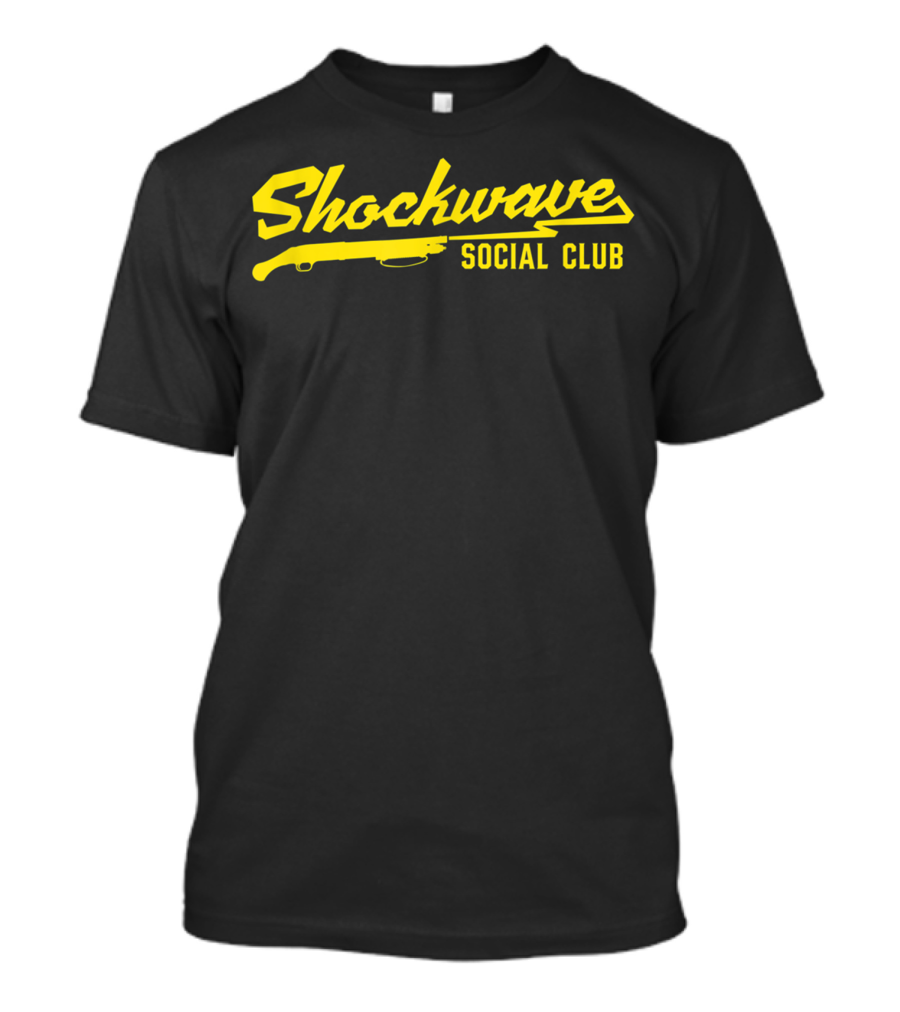 Shockwave Social Club Bolt Yellow Gun T-Shirt