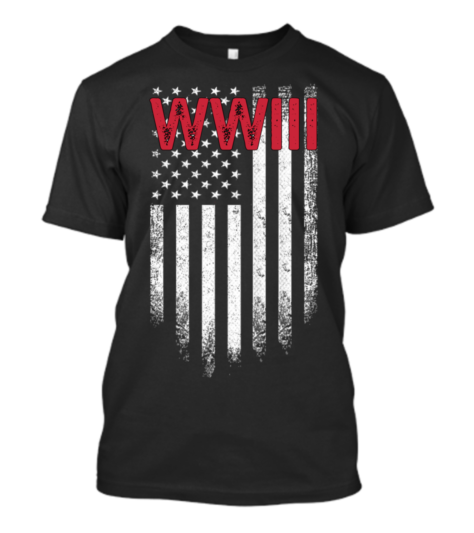 WWIII Trump Vintage USA Flag World War 3 T-Shirt