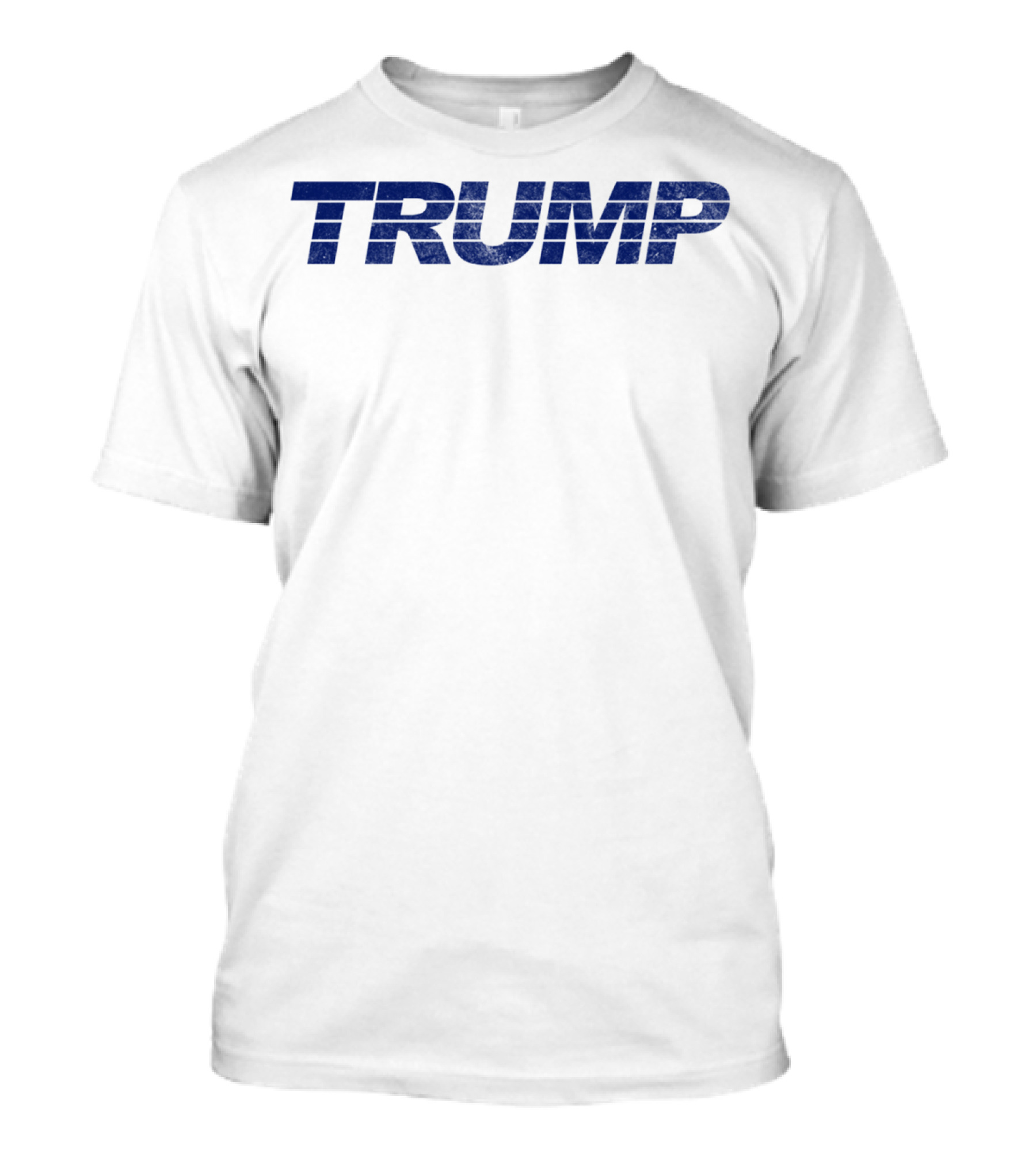 Retro Throwback Trump Bold Blue Lettering T-Shirt