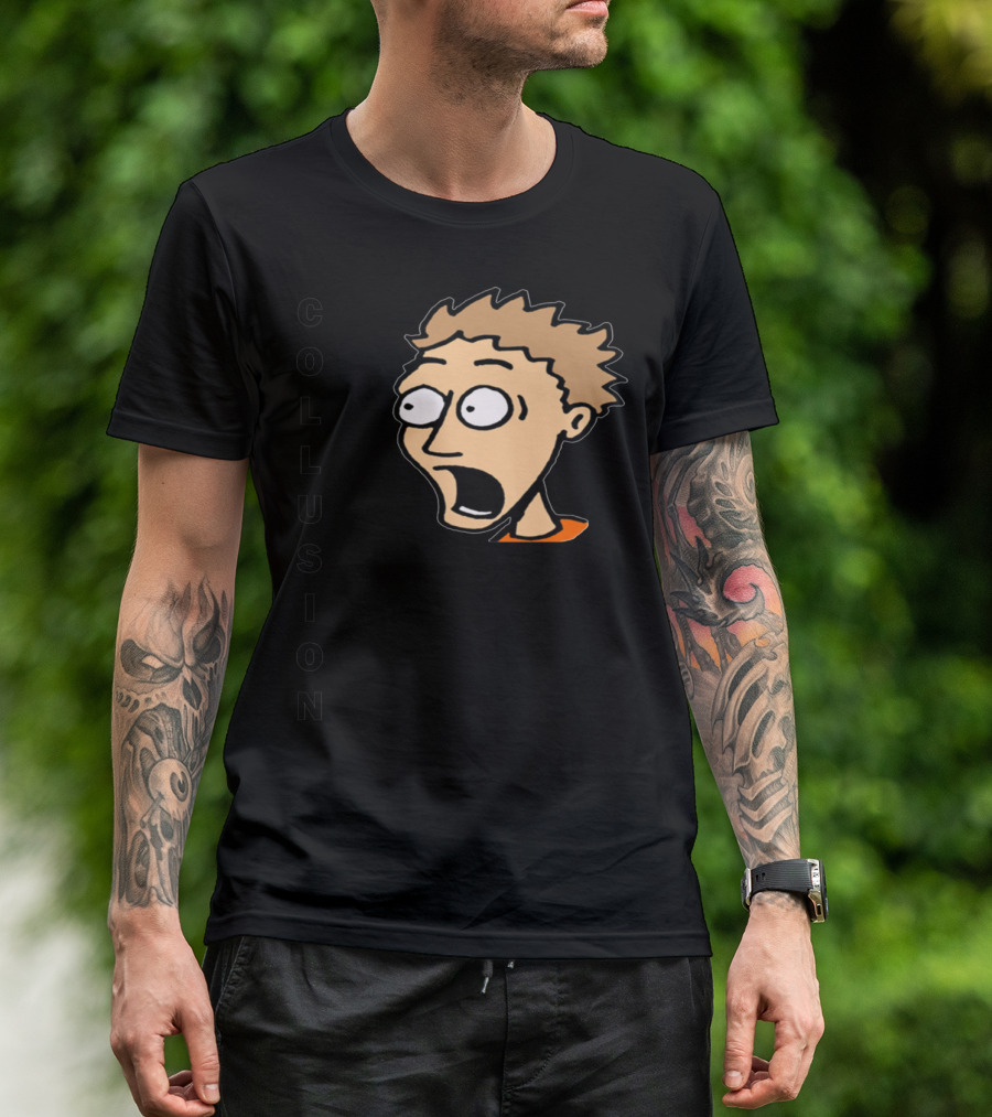 Collusion Cartoon Character Political Humor T-Shirt