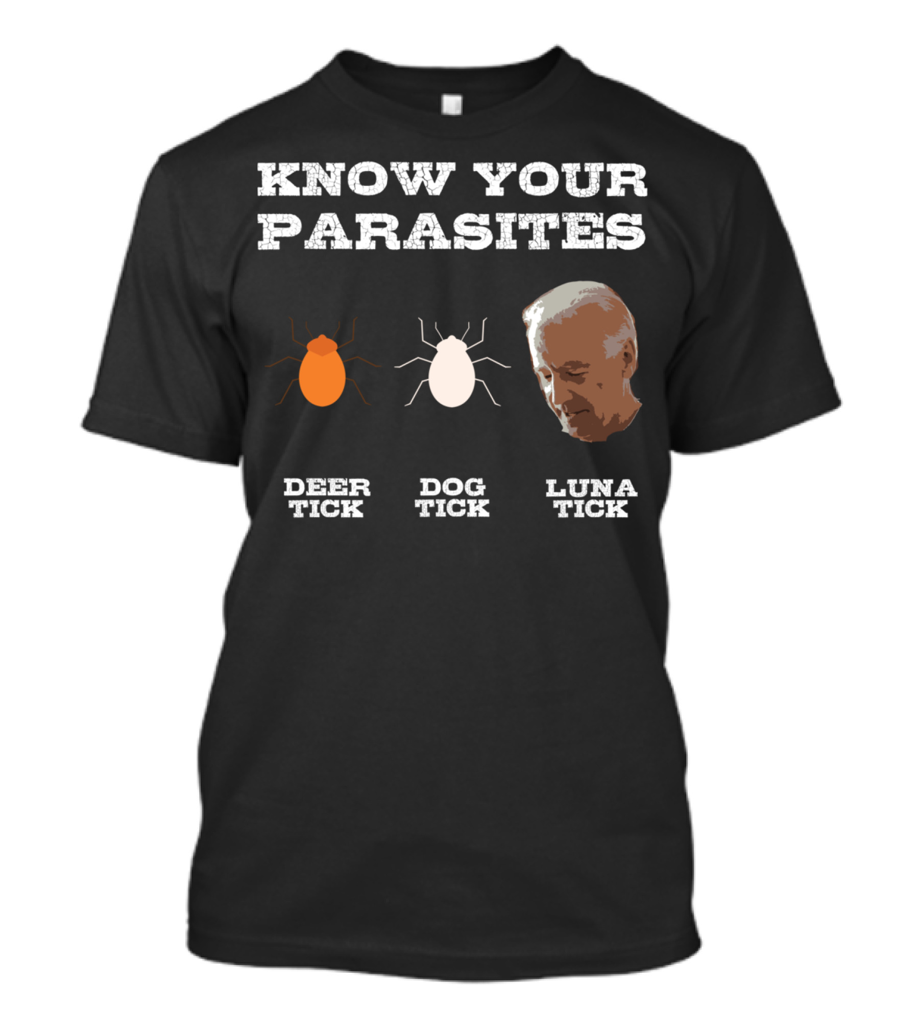 Know Your Parasites Deer Tick Dog Tick Luna Tick T-Shirt