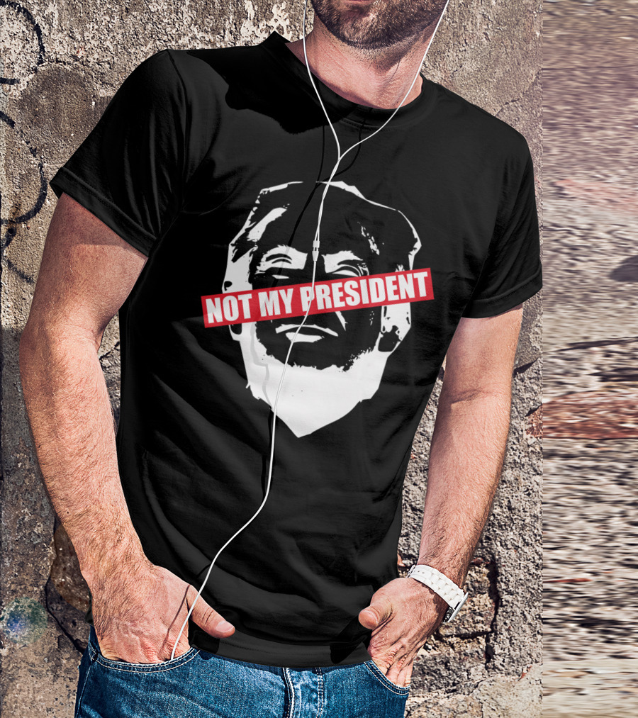 Donald Trump Not My President Bold Red T-Shirt