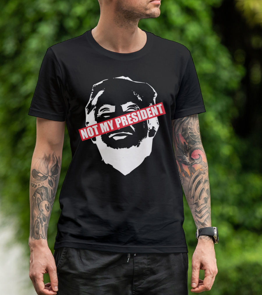 Donald Trump Not My President Bold Red T-Shirt