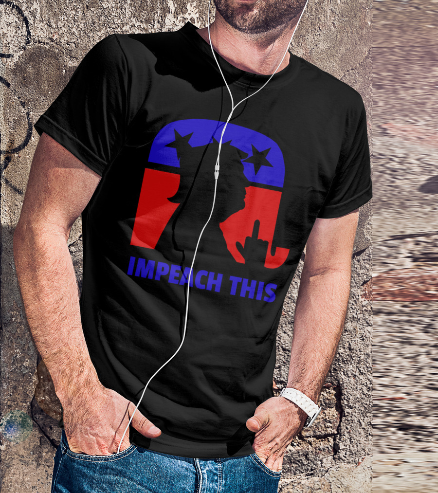 Trump Republican Elephant Impeach This Middle Finger T-Shirt