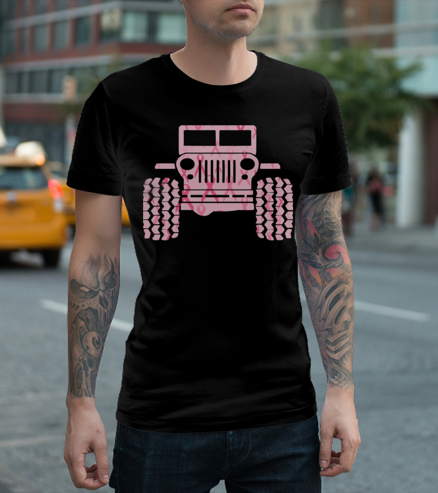Jeep Pink Ribbon Breast Cancer Awareness T-Shirt