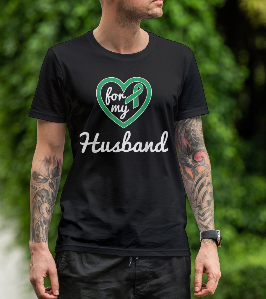 For My Husband Liver Cancer Awareness T-Shirt