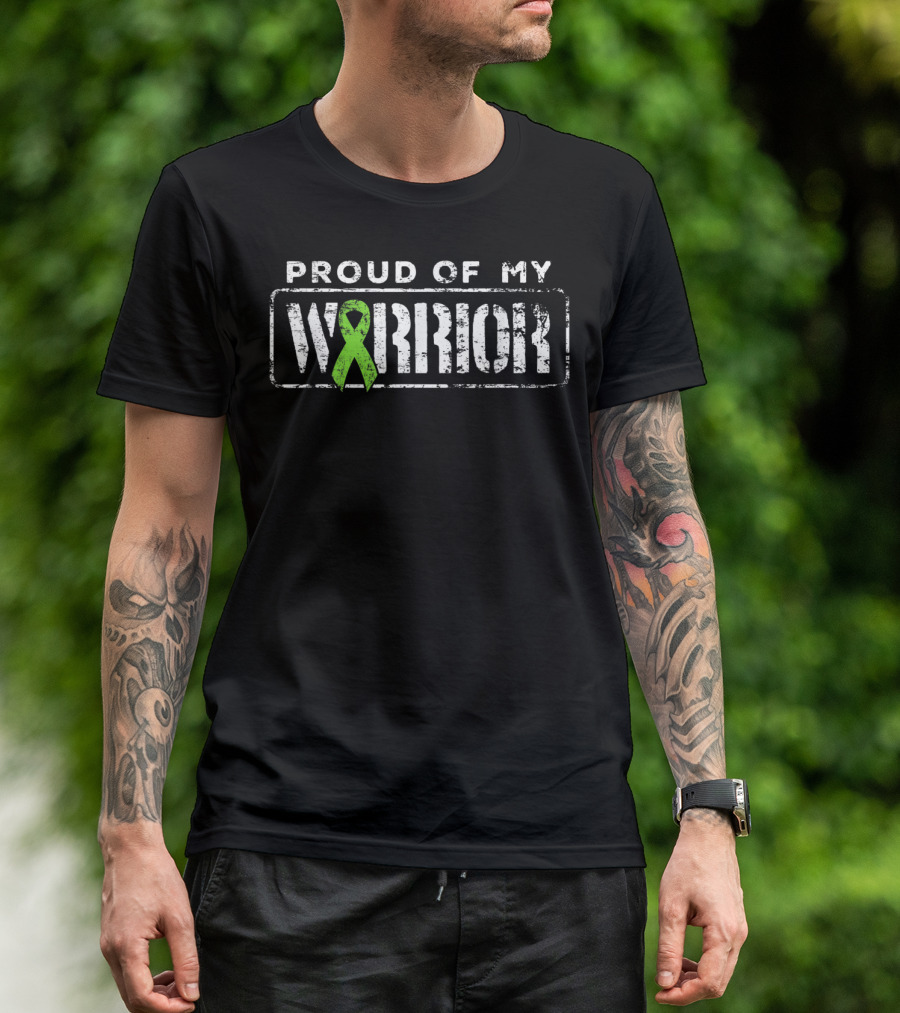 Proud Of My Warrior Non Hodgkins Lymphoma Cancer Support T-Shirt