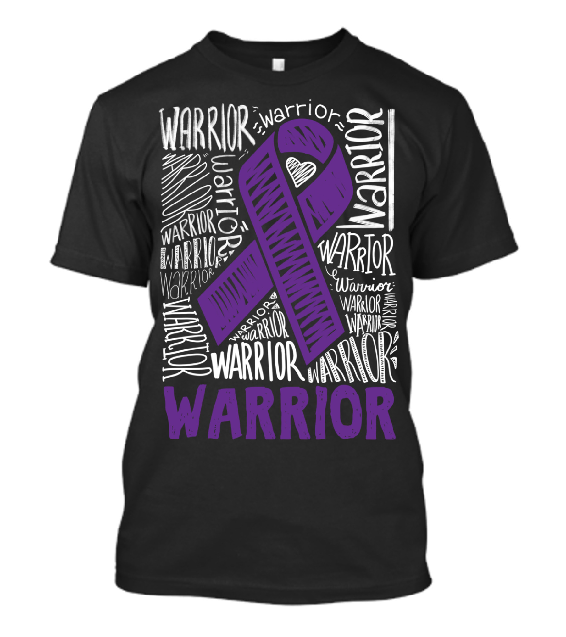 Warrior Purple Ribbon Pancreatic Cancer Warrior T-Shirt