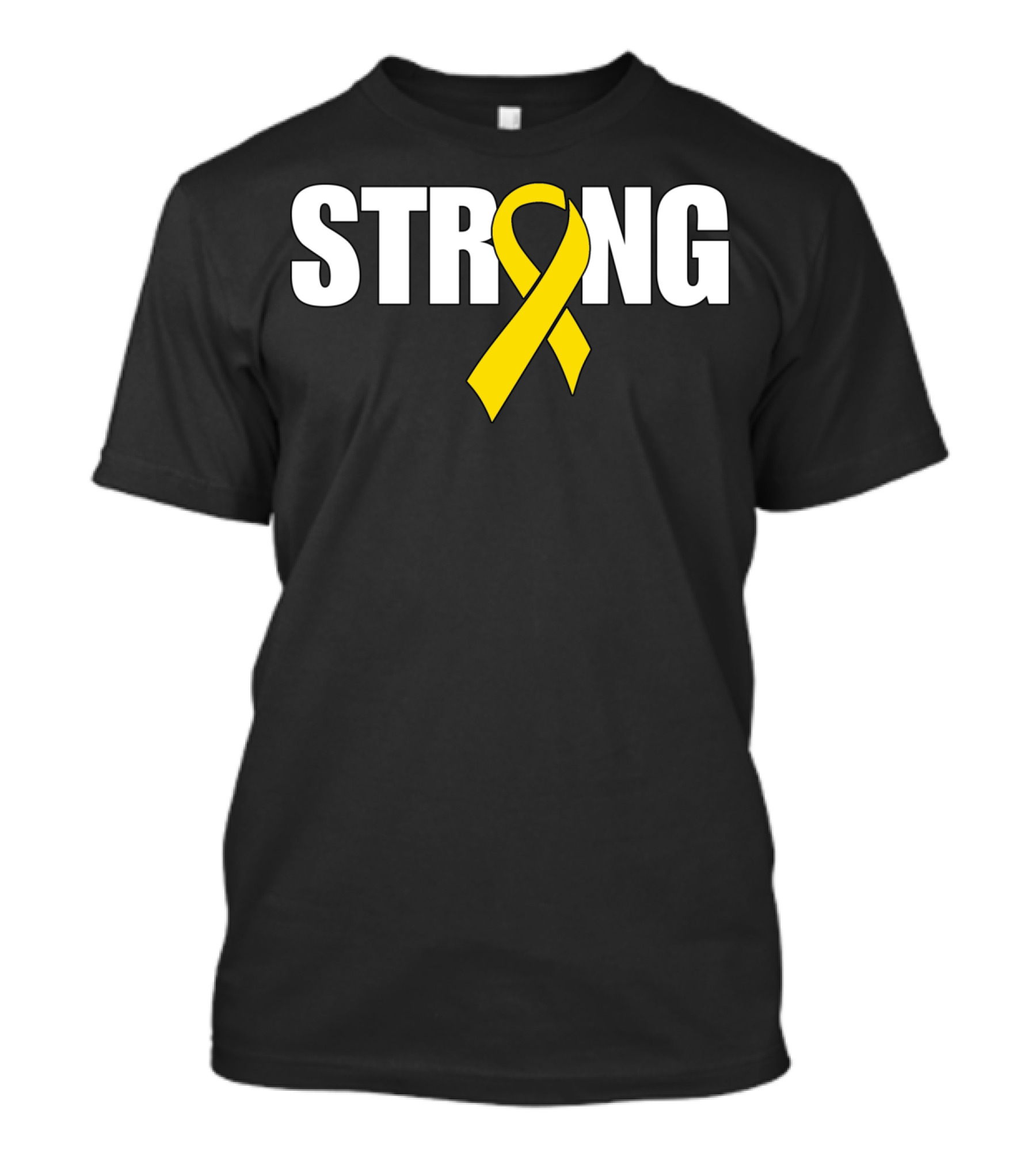 Strong Yellow Ribbon Sarcoma Cancer Awareness T-Shirt