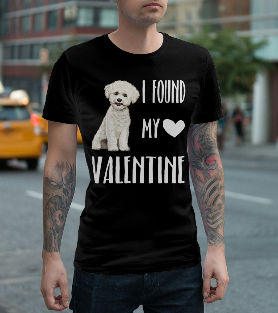 I Found My Heart Valentine Dogs Valentines Day My Dog Is My VH T-Shirt