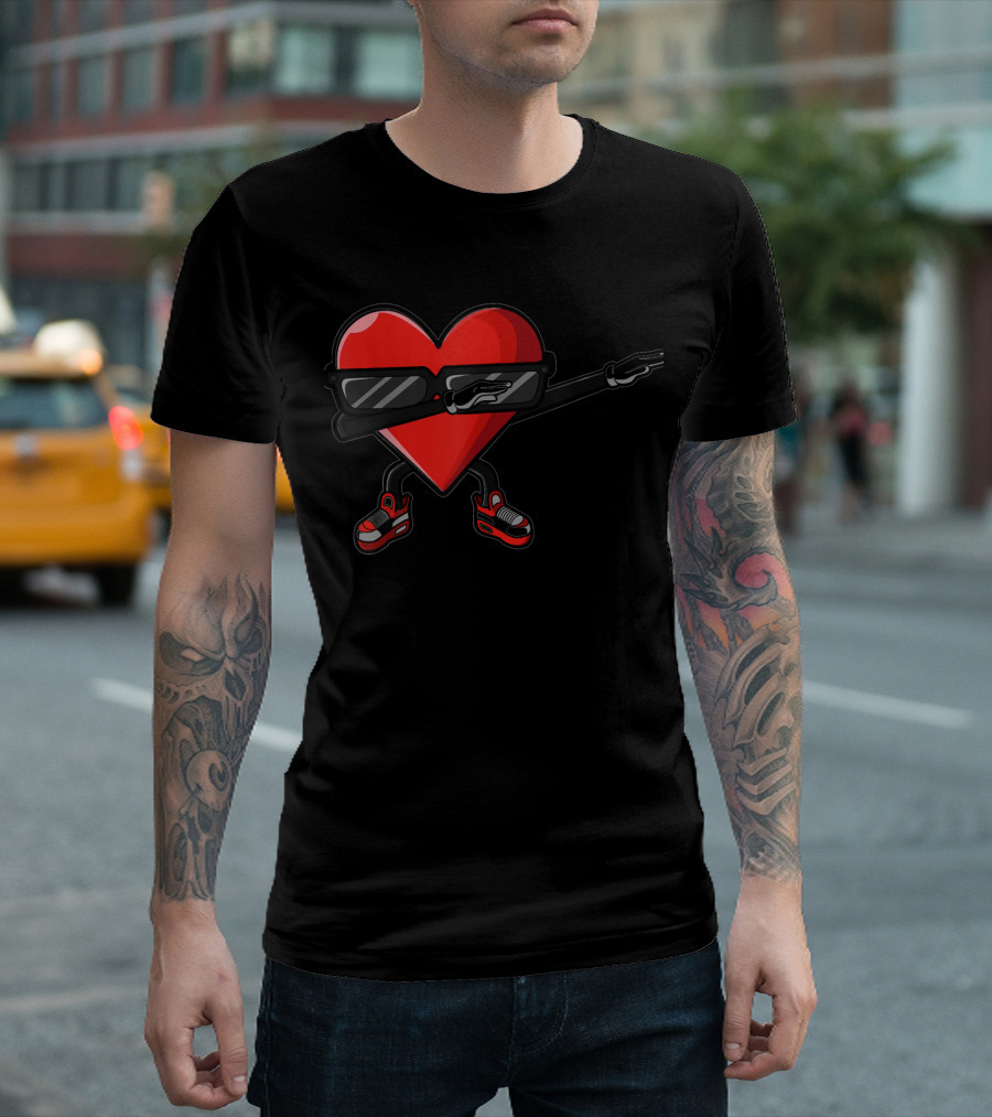 Dabbing Heart with Sunglasses and Sneakers T-Shirt