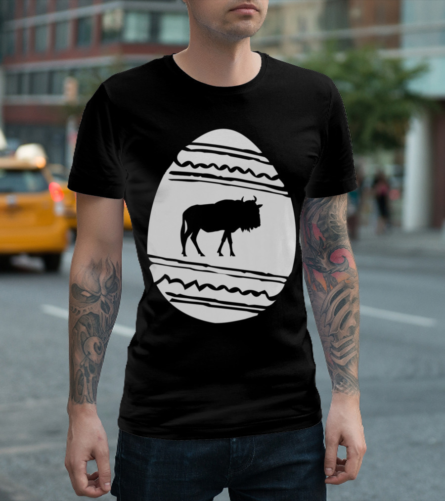 Happy Easter Day Camel Easter Eggs Bison T-Shirt