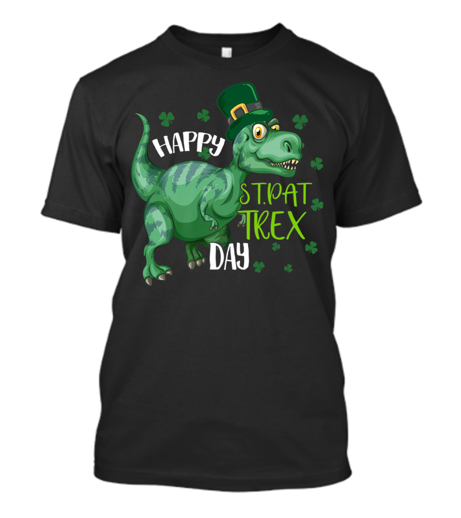 Happy St Pat Trex Day Dinosaur T-Shirt