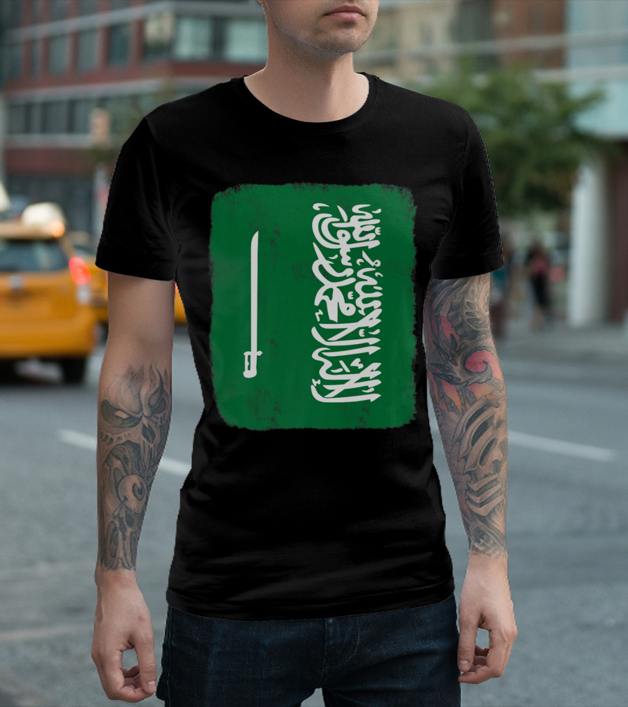 Saudi Arabia Flag Proud Saudi T-Shirt