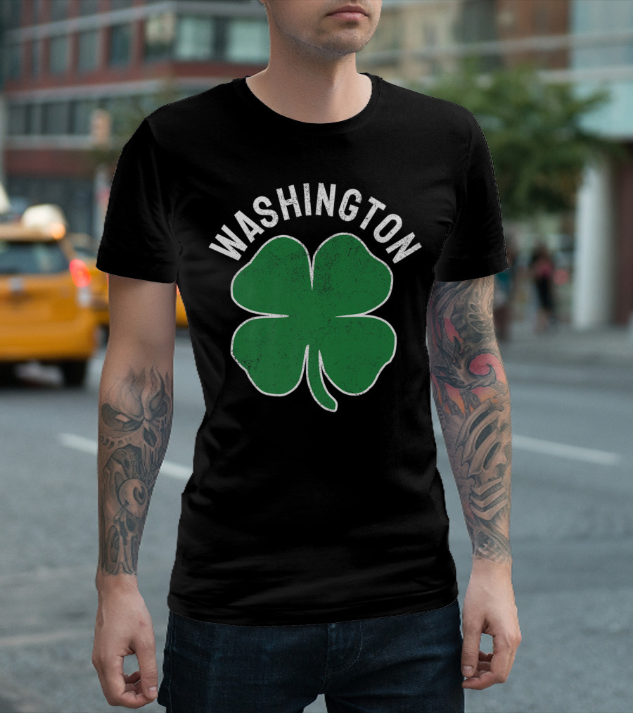 Washington St. Patrick's Day Shamrock Irish T-Shirt