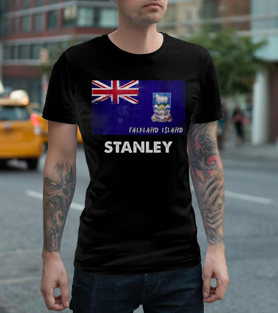 Stanley Falkland Island Flag Emblem T-Shirt