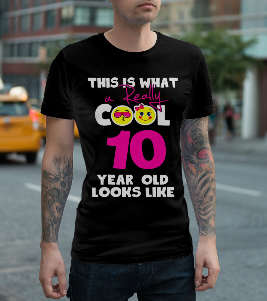 THIS IS WHAT A REALLY COOL 10 YEAR OLD LOOKS LIKE EMOJI T-Shirt