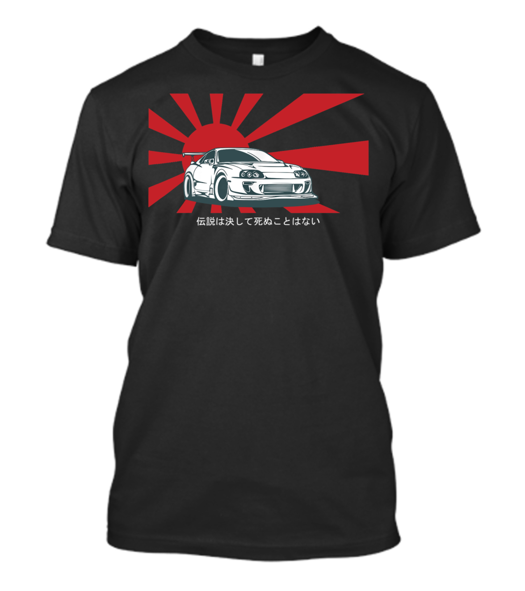 2Jz Legends Never Die JDM Old Japanese Tuning Rising Sun Iconic Car T-Shirt
