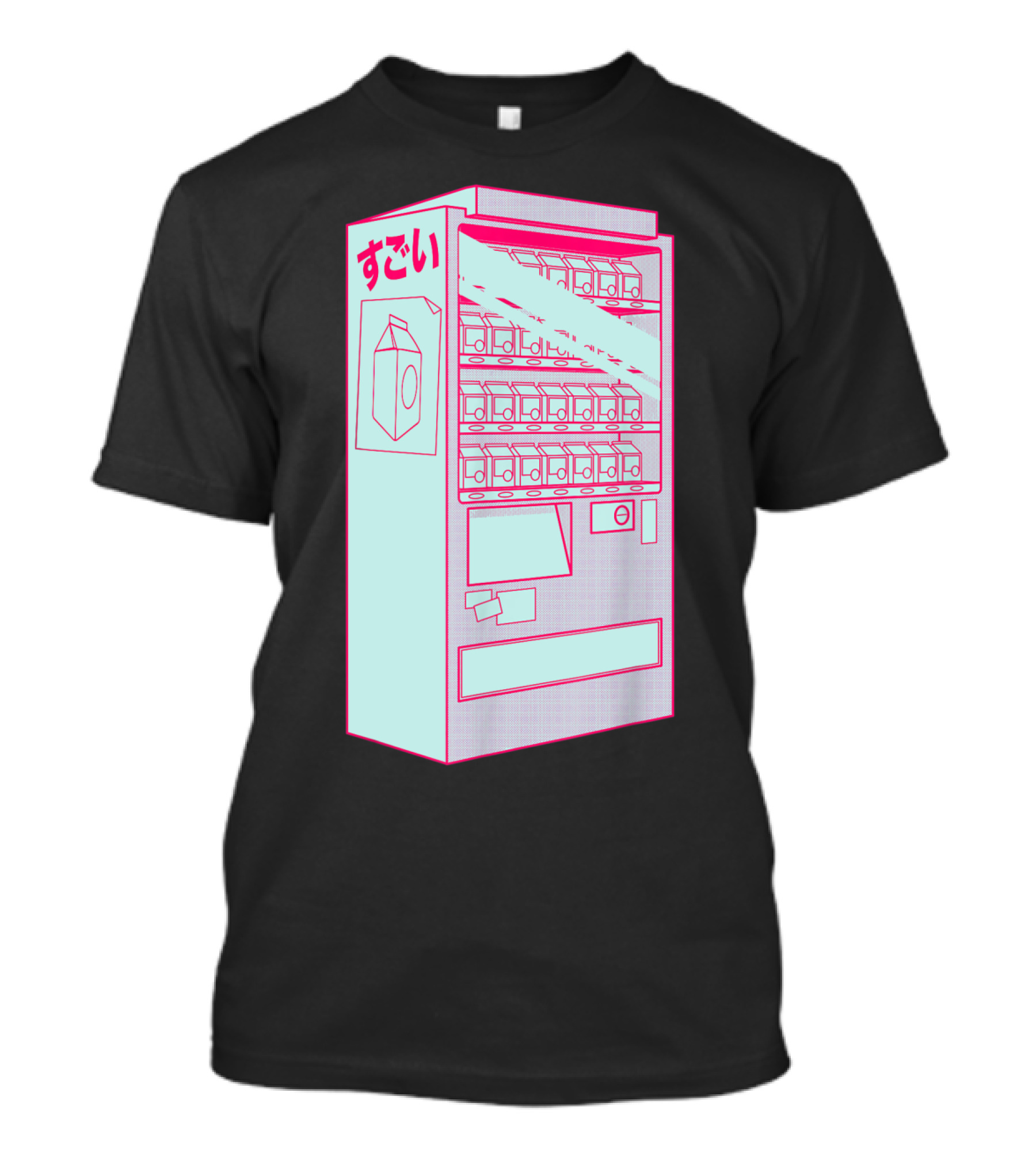 80S Japanisch Aesthetic Japan Anime Sugoi Vending Machine T-Shirt